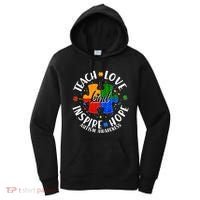 Autism Awareness Be Kind Teach Love Inspire Hope Women's Hoodie thumb 0