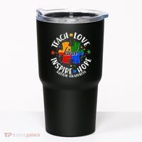 Autism Awareness Be Kind Teach Love Inspire Hope Tumbler thumb 0