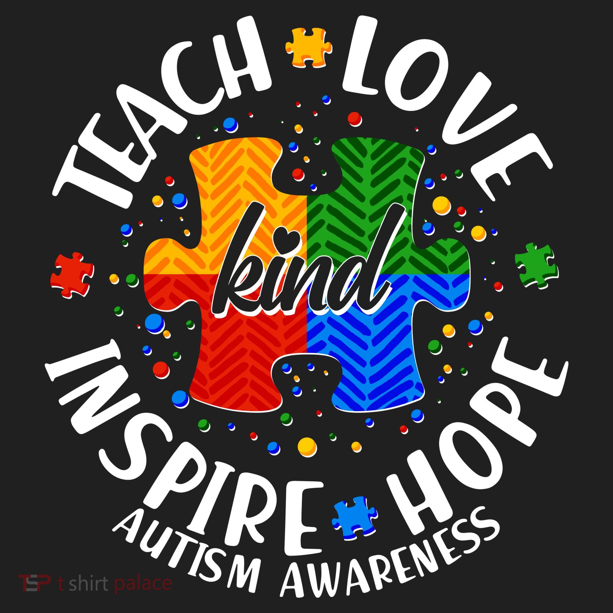 Autism Awareness Be Kind Teach Love Inspire Hope Tumbler