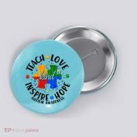 Autism Awareness Be Kind Teach Love Inspire Hope Button thumb 0