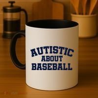 Autistic About Baseball Coffee Mug thumb 4