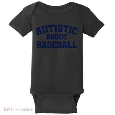 Autistic About Baseball Baby Bodysuit