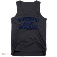Autistic About Baseball Tank Top thumb 0