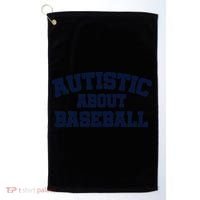 Autistic About Baseball Golf Towel thumb 0