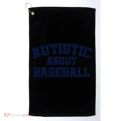 Autistic About Baseball Golf Towel