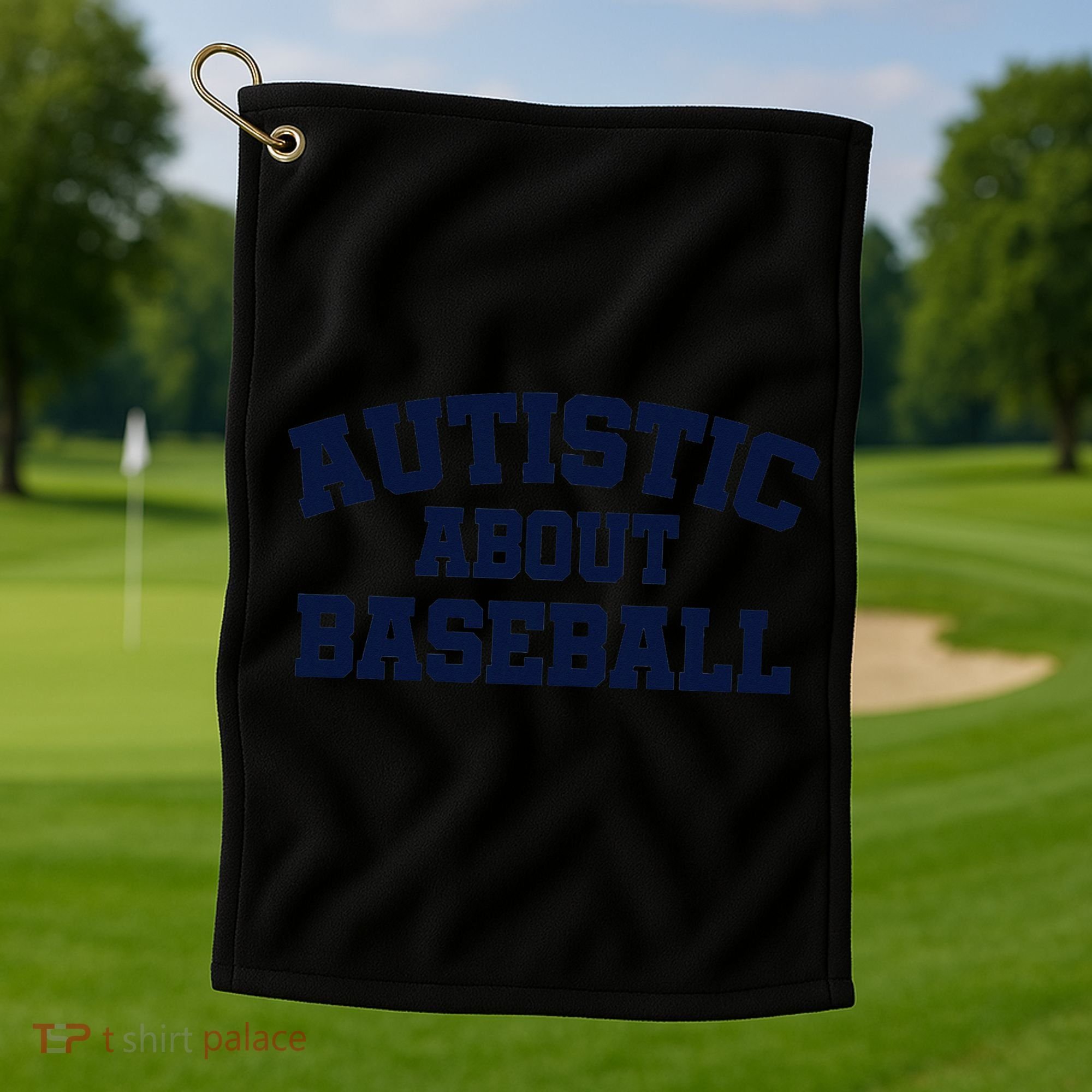 Autistic About Baseball Golf Towel