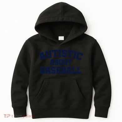 Autistic About Baseball Kids Hoodie