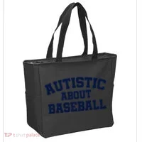 Autistic About Baseball Tote Bag thumb 2