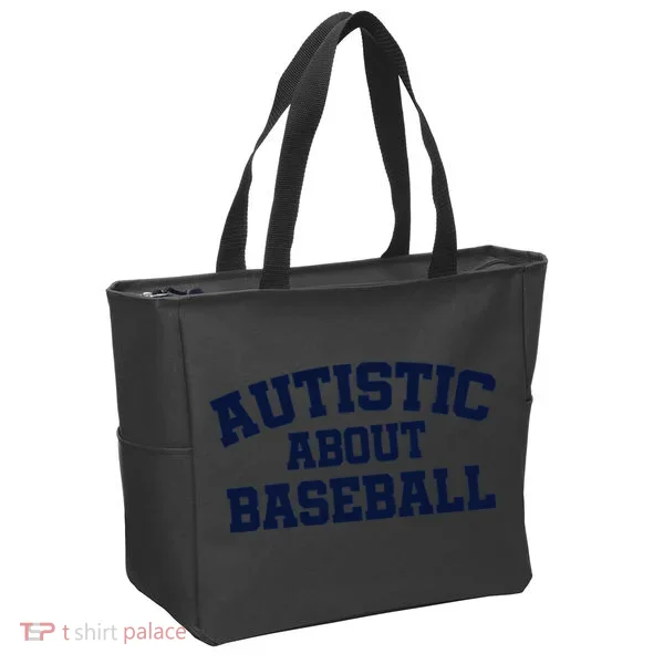 Autistic About Baseball Tote Bag