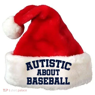 Autistic About Baseball Santa Hat