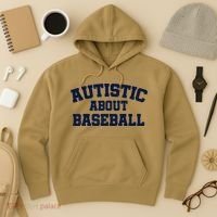 Autistic About Baseball Hoodie thumb 3