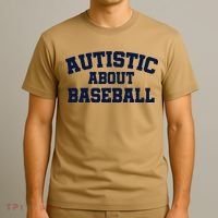 Autistic About Baseball T-Shirt thumb 3