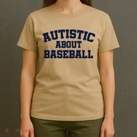 Autistic About Baseball T-Shirt thumb 4
