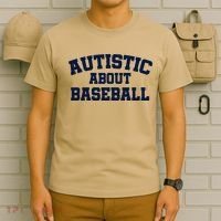 Autistic About Baseball T-Shirt thumb 6