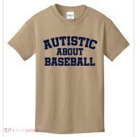 Autistic About Baseball Kids T-Shirt thumb 0