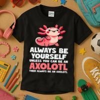 Axolotl Always Be Yourself Unless You Can Be An Axolotl  Kids T-Shirt thumb 3