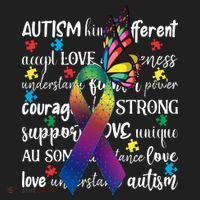 Autism Acceptance Butterfly Different Is Beautiful Women's Sweatshirt thumb 2
