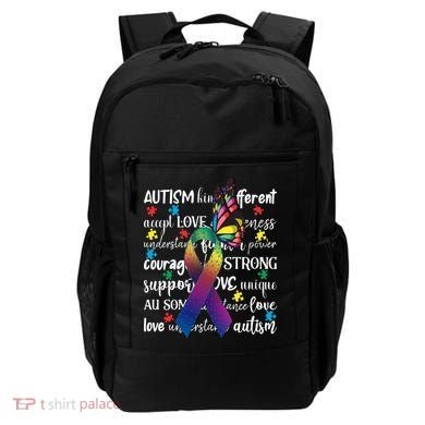 Autism Acceptance Butterfly Different Is Beautiful Backpack