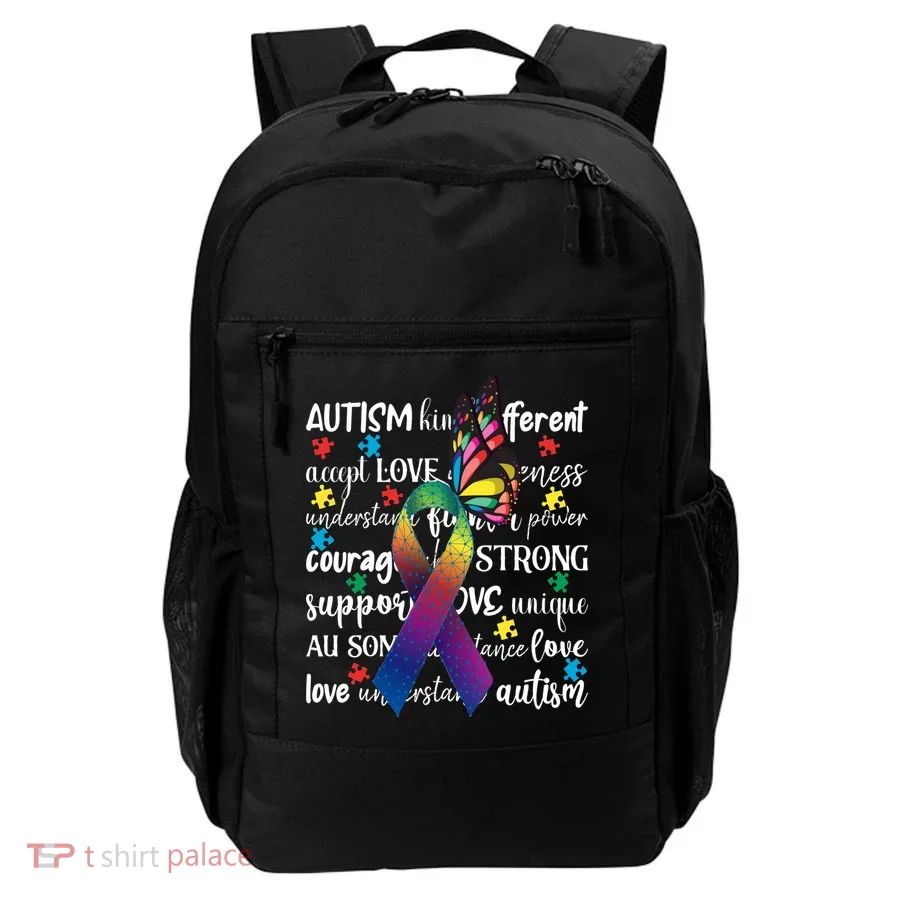 Autism Acceptance Butterfly Different Is Beautiful Backpack