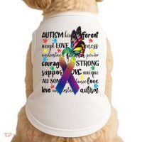 Autism Acceptance Butterfly Different Is Beautiful Doggie Tank thumb 0