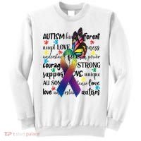 Autism Acceptance Butterfly Different Is Beautiful Sweatshirt thumb 0