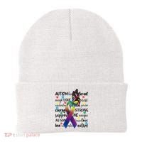Autism Acceptance Butterfly Different Is Beautiful Beanie thumb 0