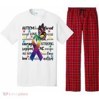 Autism Acceptance Butterfly Different Is Beautiful Pajama Set thumb 0