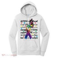 Autism Acceptance Butterfly Different Is Beautiful Women's Hoodie thumb 0