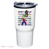 Autism Acceptance Butterfly Different Is Beautiful Tumbler thumb 0