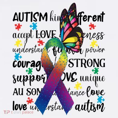 Autism Acceptance Butterfly Different Is Beautiful Toddler T-Shirt