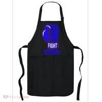 Ataxia Awareness Boxing Her Fight Is My Fight Blue Ribbon Apron thumb 0