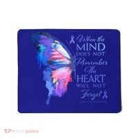 Alzheimers Awareness Butterfly The Heart Remembers Gift Mousepad thumb 0