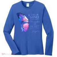 Alzheimers Awareness Butterfly The Heart Remembers Gift Women's Long Sleeve Shirt thumb 0