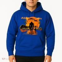 Alien And Bigfoot Sasquatch Moon Halloween Hoodie thumb 2