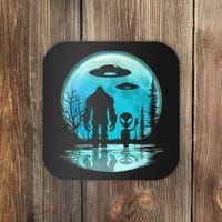 Alien And Bigfoot Moon Coaster thumb 0