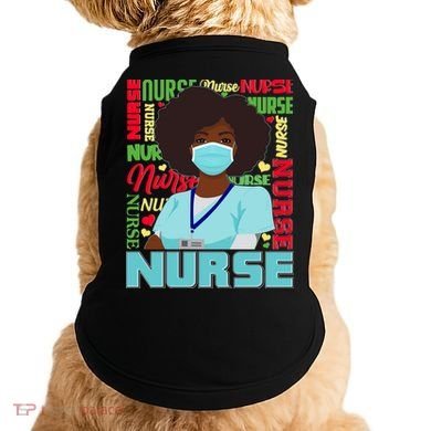 African American Black Nurse Doggie Tank