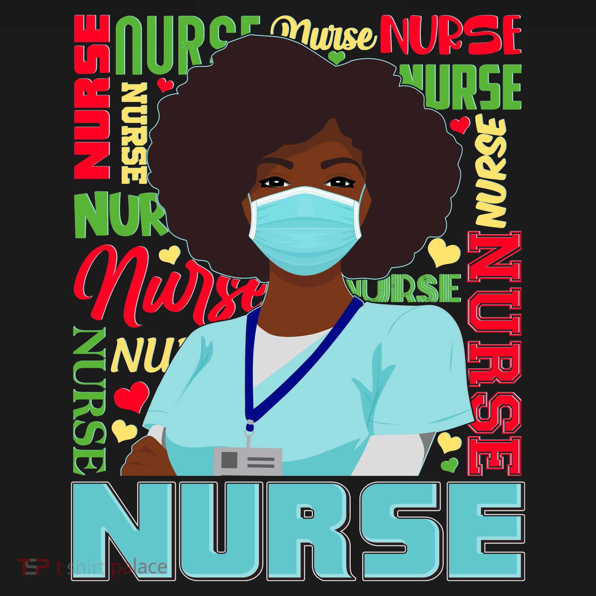African American Black Nurse Apron