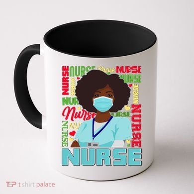 African American Black Nurse Coffee Mug