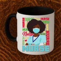 African American Black Nurse Coffee Mug thumb 2