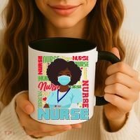 African American Black Nurse Coffee Mug thumb 3