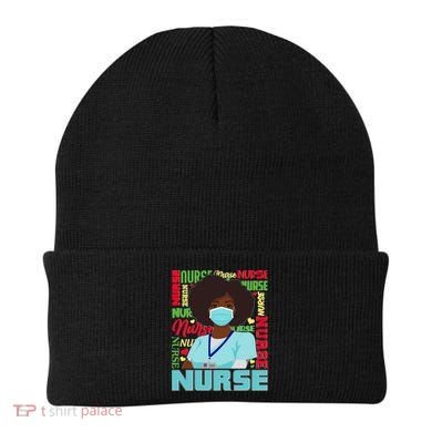 African American Black Nurse Beanie