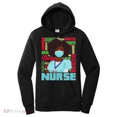 African American Black Nurse Women's Hoodie