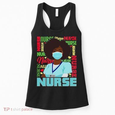 African American Black Nurse Women's Tank Top