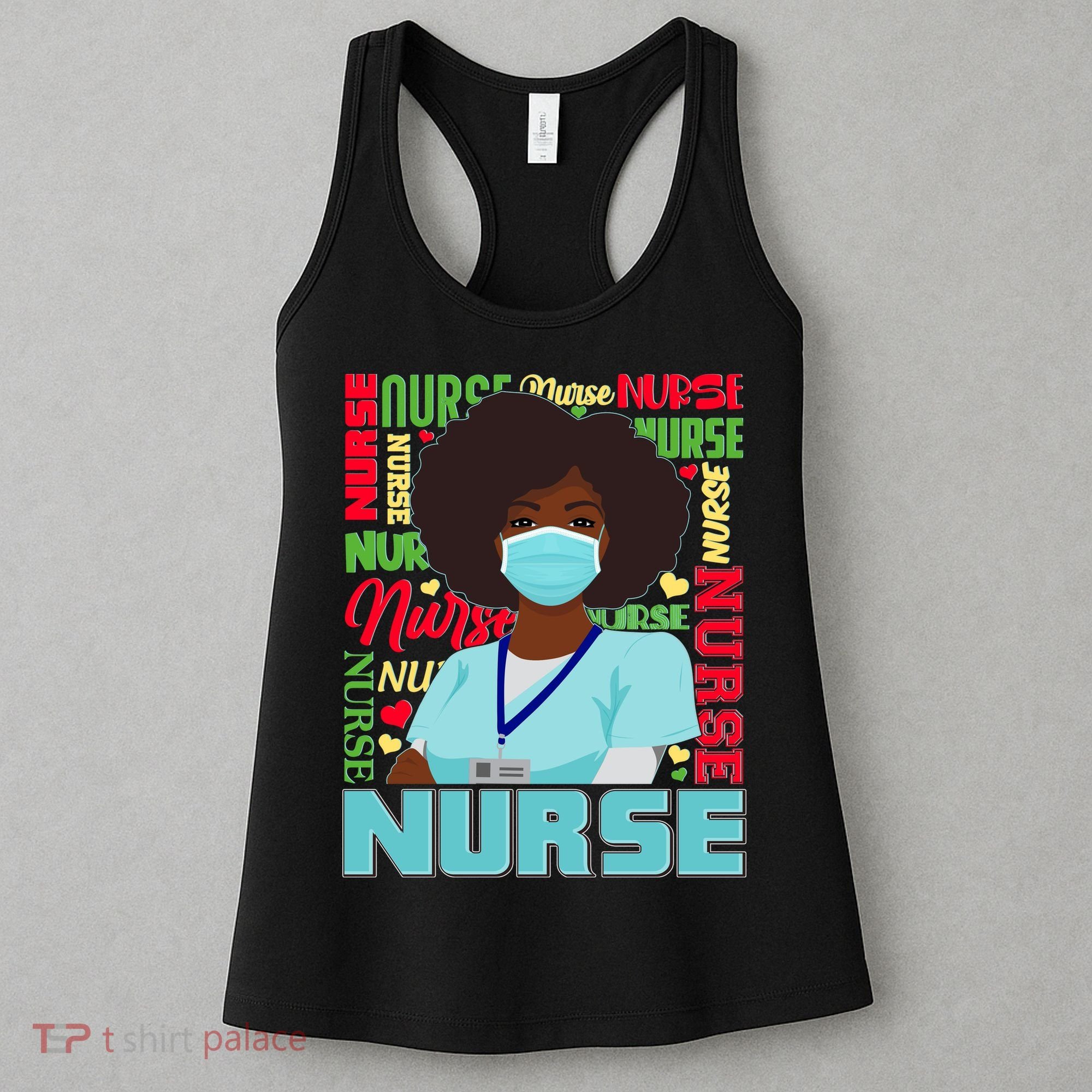 African American Black Nurse Women's Tank Top