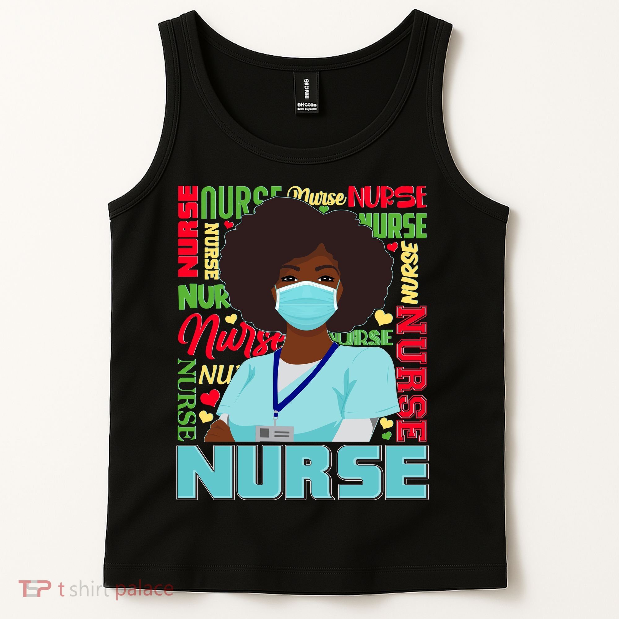 African American Black Nurse Tank Top