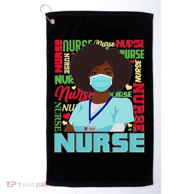 African American Black Nurse Golf Towel
