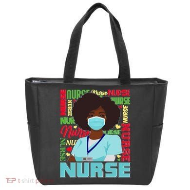 African American Black Nurse Tote Bag