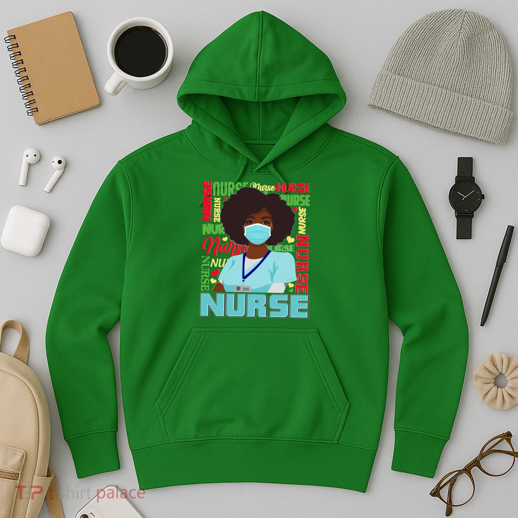 African American Black Nurse Hoodie
