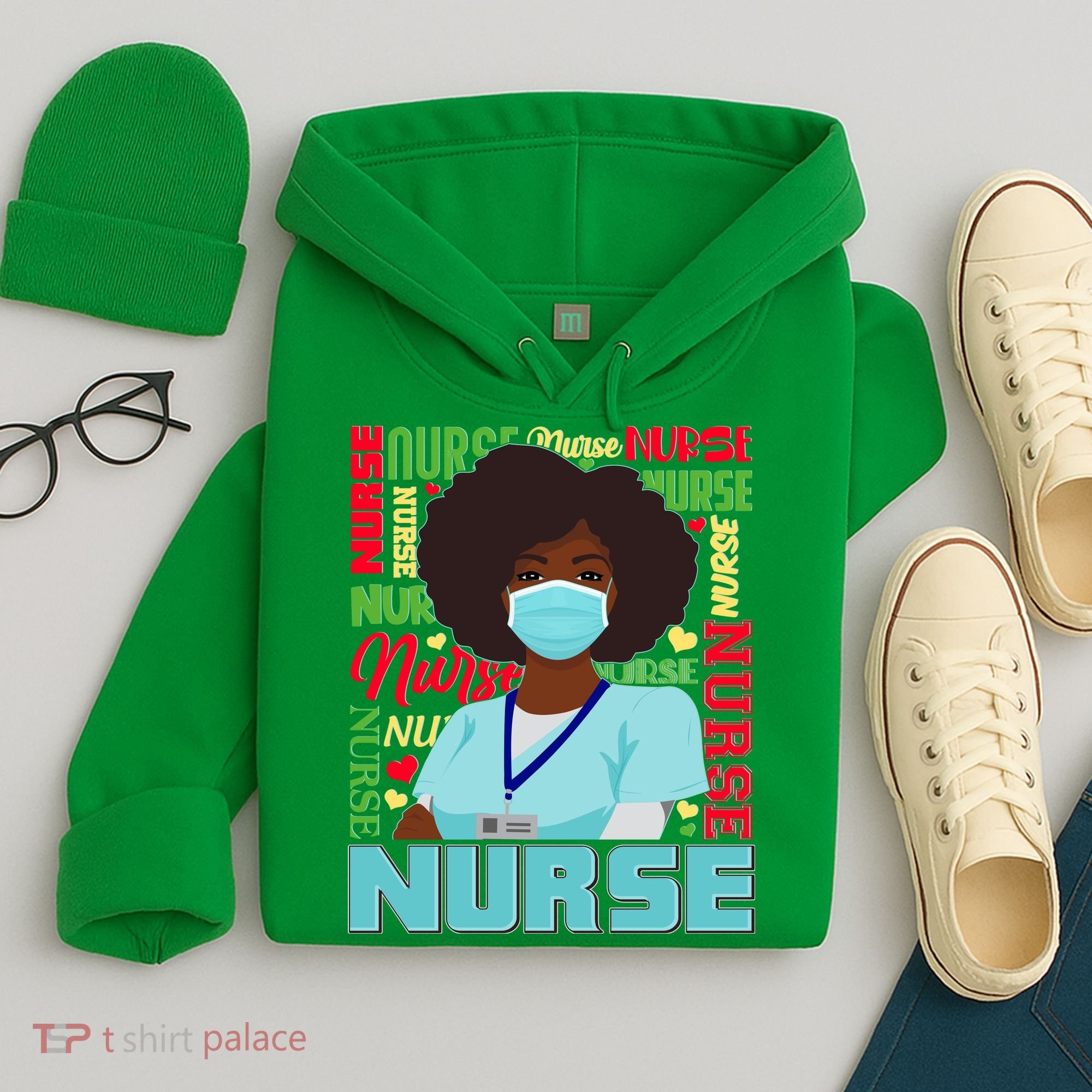 African American Black Nurse Hoodie