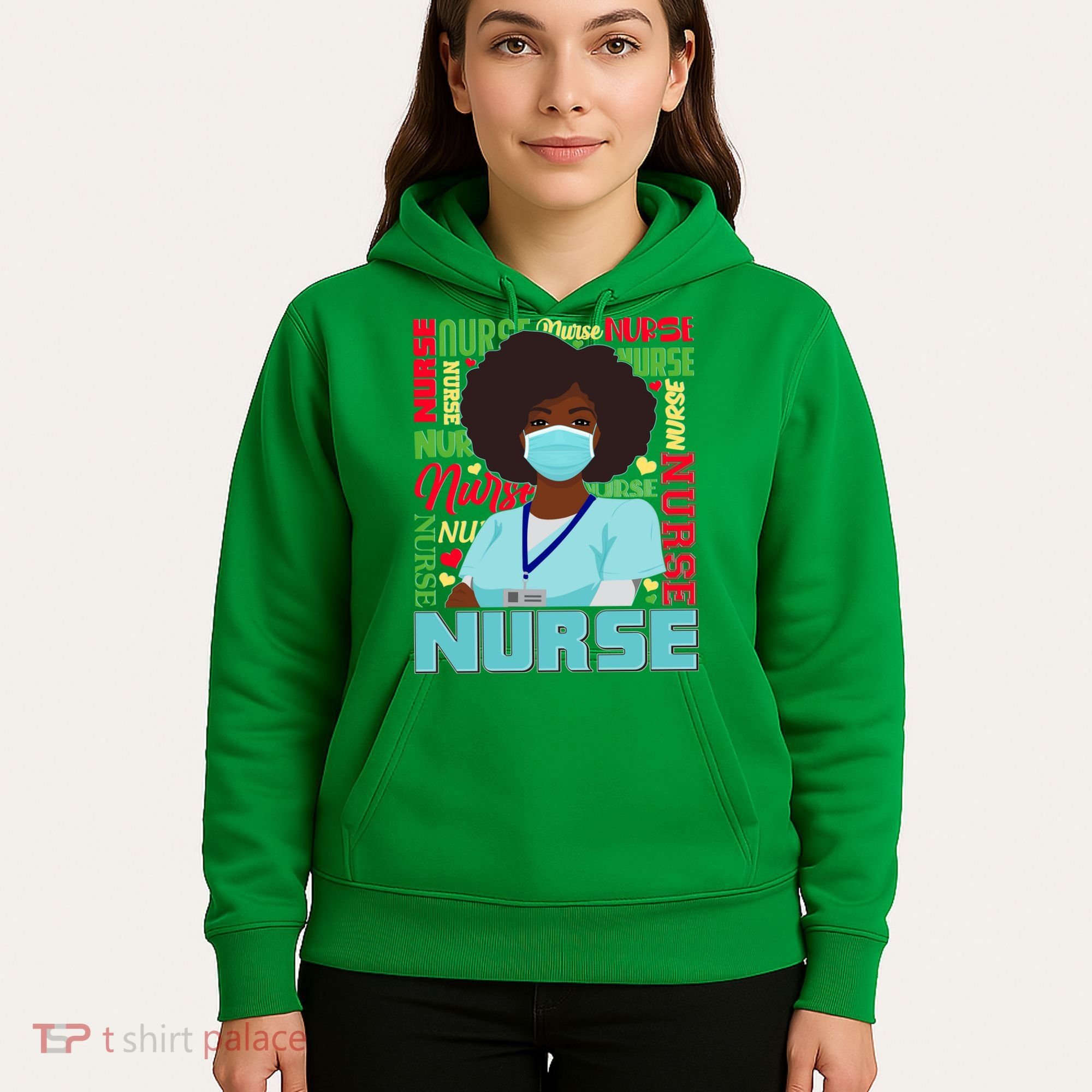 African American Black Nurse Hoodie